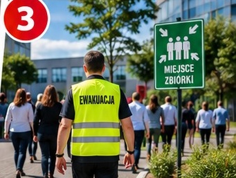 Ćwiczenia ewakuacyjne i miejsce zbiórki